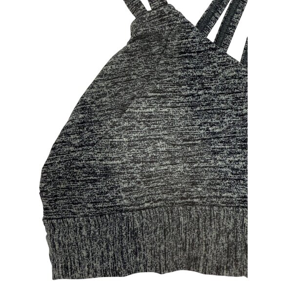 Victorias Secret PINK Strappy Back Gray Athletic Athleisure Sports Bra Ultimate - Picture 4 of 10